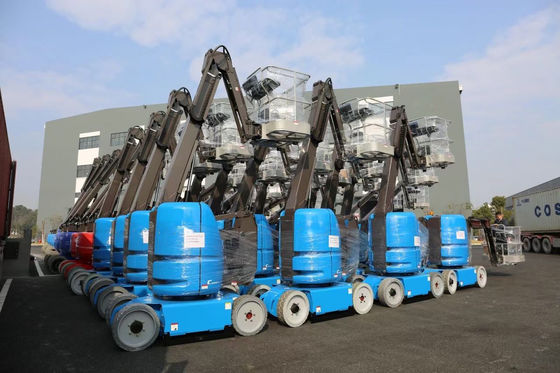 21 متر من الجهاز التلسكوبي 100kg-1500kg القدرة على رفع الجهاز